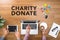 CHARITY DONATE Give Concept