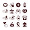 Charity hands, care and protection, fundraising service, donation, nonprofit organization, affection vector icons