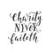 Charity lettering poster