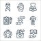 charity line icons. linear set. quality vector line set such as learning, food donation, animal care, first aid, love, awareness