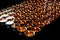 Charity. Praying candles in a monastery.