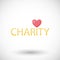 Charity vector flat icon, donation