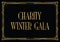 Charity winter gala background