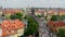 charles bridge and castle view, prague, zoom in, timelapse, 4k