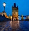 Charles Bridge at night