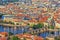 Charles Bridge in Prague, aerial view, Czech Republic