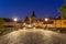 Charles bridge in Prague at dawn, Czech Republic