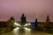 Charles Bridge in Prague at dawn. Czech Republic