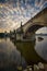 Charles bridge reflection, Prague, Czech republic