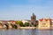 Charles Bridge and Tower in Prague in the Czech Republic