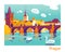 Charles Bridge vector Illustration