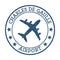 Charles de Gaulle Airport logo.