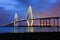 Charleston Ravenel Bridge Blue Hour SC