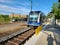 A Charlotte CATS LYNX Blue Line Light Rail Train at UNC Charlotte Main Station