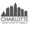 Charlotte Skyline Silhouette Design City Vector Art