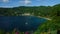 Charlotteville in the Man O War Bay from Fort Cambelton on the Caribean island of Tobago