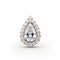 Charm Piece: Brilliant Diamond Pear Pendant In 18k White Gold