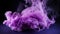 charm of purple smoke billowing against a dark backdrop, AI-Generated