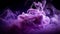 charm of purple smoke billowing against a dark backdrop, AI-Generated