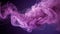 charm of purple smoke billowing against a dark backdrop, AI-Generated