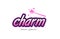 charm word text logo icon design concept idea