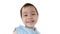 Charming 3 years old Asian Thai little girl with beautiful bright smilling eyes