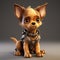 Charming 3d Anime Dog Character In Bill Gekas And Joe Madureira Style