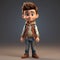 Charming 3d Cartoon Character Daniel In Soft Lighting Jeans