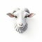 Charming 3d Goat Logo With Strong Facial Expression