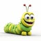 Charming 3d Pixar Caterpillar Illustration With Satirical Commentary