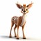Charming 3d Pixar Deer With Childlike Innocence And Realistic Detail