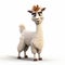 Charming 3d Pixar Llama - High Resolution Animated Character
