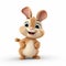 Charming 3d Pixar Rabbit Cartoon Animation And Clipart