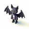 Charming 3d Pixel Bat With Dragoncore Design