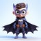 Charming 3d Render Of Batman: A Cute And Inventive Character Design