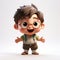Charming Animated Cartoon Boy With Detailed Character Design