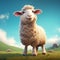 Charming Animated Sheep In Cinema4d: Realistic, Expressive, And Highly Detailed
