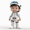 Charming Anime Boy In Space Suit - 3d Character Models