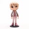 Charming Anime Character Figurine In Pink And Red