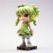 Charming Anime Figurine: Green Girl With Wandering Eye
