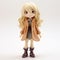 Charming Anime Style Doll Figurine With Blonde Hair