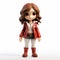 Charming Anime Style Toy With Brown Hair - Ultra Detailed Vinyl Figure