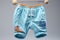 Charming baby pants in a frontal view, perfect for little ones