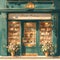 Charming Bakery Shop Exterior: Artisanal Delights Await!