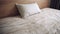 Charming Bed With Seamless Wood Grain Texture