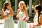 The charming bridesmaids