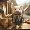 Charming Brown Pig In Traditional Bavarian Outfit - Uhd Image