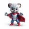 Charming Bryce 3d Toy Mouse Superhero With Marvel Comics Vibes