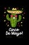 A charming cactus with a sombrero and sunglasses celebrating Cinco de Mayo.