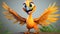 Charming Cartoon Cockatoo Game With 8k 3d Illustrations